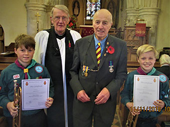 2018 Remembrance Service at Debden, Essex